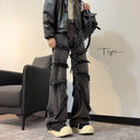 Women’s Frayed Wide-Cut Denim Trousers