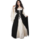 Vintage Inspired V-Neck Dress with Flowy Sleeves