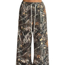 Women's High-Waisted Cargo Trousers with Stylish Pattern