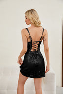 Chic Women's Spaghetti Strap Lace Dress