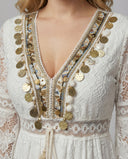 Chic Long Sleeve Boho Dress