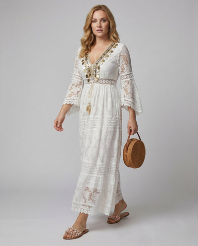 Chic Long Sleeve Boho Dress