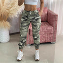 Women’s Cargo Pocket Pants with Elastic Waist