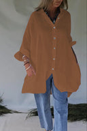 Chic Women's Blouse Dress with Stylish Button Closure