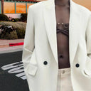 Chic Women's Blazer with Double-Breasted Lapels