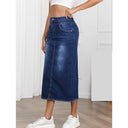 Chic Women’s Denim Maxi Skirt