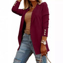 Chic Women's Blazer with Glamorous Buttons