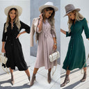 Adjustable Belt Women's Shirt Dress - Stylish and Chic