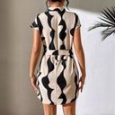 Stylish Women's Short Dress with Unique Cut
