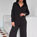 Chic Oversized Blouse for Women with Pockets