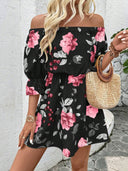 Floral Bohemian Dress for Women