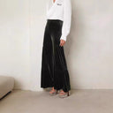 Chic Velvet Wide-Leg Pants for Women