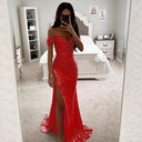 Sequined Women's Evening Dress for Glamorous Occasions