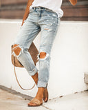 Chic Destroyed Boyfriend Jeans for Women