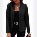 Chic Women's Blazer with Contemporary Design and Button Accents