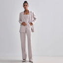 Chic Women's Blazer with Stylish Waist Belt