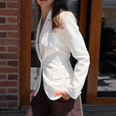 Chic Women's Blazer with Knot Closure