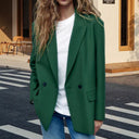 Chic Women's Blazer with Double-Breasted Lapels