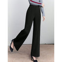 Chic High-Waisted Palazzo Pants with Side Pleats