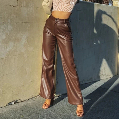 Chic Faux Leather Women's Pants for All Occasions