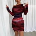 Chic Women's Asymmetrical Mini Dress