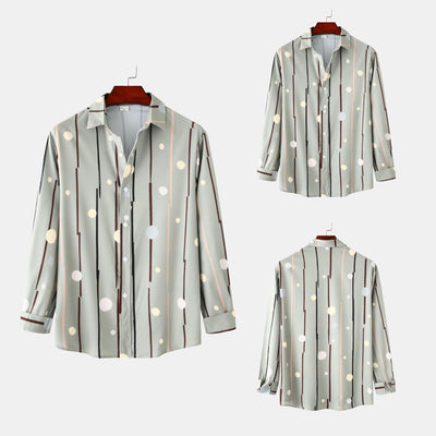 Women's Long Sleeve Graphic Pattern Blouse in Quality Fabric