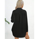 Chic Long-Sleeved Cotton Blouse for Women