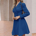 Chic Blazer Dress with Detachable Buttons for Women