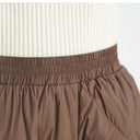Insulated Women's Leisure Pants with Elastic Waist and Pockets