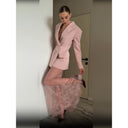 Chic Women's Blazer with Double-Breasted Design