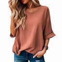 Trendy Women's Oversized T-Shirt with Unique Textured Design