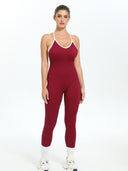 Racerback Women's Bodysuit with Sleek Seamless Design