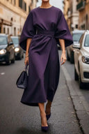 Chic Women's Maxi Dress with Statement Sleeves