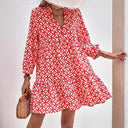 Boho-Style Summer Dress with Flowing Design and Ruffle Accents