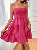 Women's Stylish Strap Dress with Flowy Skirt