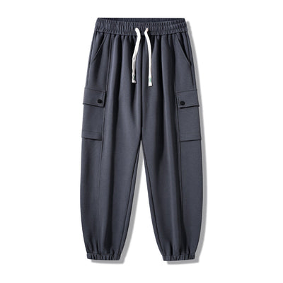 Women's Cargo Pants with Deep Pockets & Elastic Waist