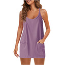 Chic Women's Nightgown with Convenient Pockets