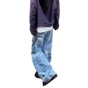Stylish Women's Vintage Baggy Jeans with Unique Design