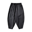 Women's Relaxed Linen Trousers with Elastic Waist