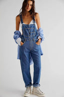 Stylish Women's Bib Overalls in Cotton Blend