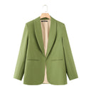 Chic Blazer with Unique Cut and Pockets
