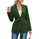 Chic Women's Blazer with Stylish Belt