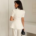 Chic Voluminous Sleeve Women's Blazer