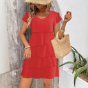 Chic Layered Ruffle Dress for Women