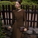 Chic Maxi Dress with Sophisticated Wrap Design