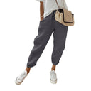 Women's Linen Pants with Elastic Waist and Handy Pockets