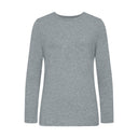 High-Quality Cotton Women's Long Sleeve Tee with Round Neck