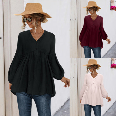 Chic Women's Button-Detail Blouse