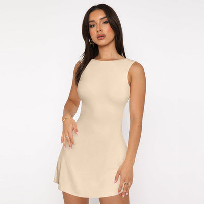 Chic Women's Ruching Mini Dress