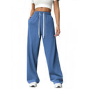 Stylish Women's Wide-Leg Leisure Pants with Elastic Waist
